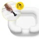 4FIZJO Inflatable Bedside Hair Washing Basin with Shower, White