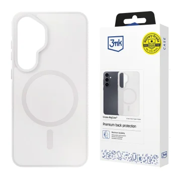 3mk Smoke MagCase Case for Samsung Galaxy S26 - White