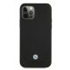 BMW iPhone 12 / 12 Pro Case Leather Perforate, Black