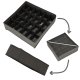 Drawer Organizer Set for Underwear and Socks, 4 Pcs, Grey