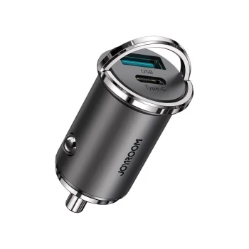 Joyroom C-A35 Fast Car Charger USB-C / USB 45W, Gray