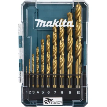 Makita HSS-TiN Metal Drill Bit Set D-72849, 1-10 mm, 10 pcs