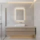 ModernHome LED Bathroom Mirror 50x70 cm with Touch Switch