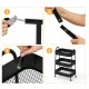 3-Tier Rolling Cart Mobile Storage Organizer, Black