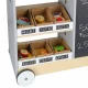 Wooden Kids Play Shop and Food Truck with Ice Maker on Wheels