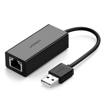 Ugreen USB 2.0 to RJ45 Network Adapter 100 Mbps, Black