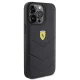 Ferrari Quilted Metal Logo Case for iPhone 15 Pro Max, Black