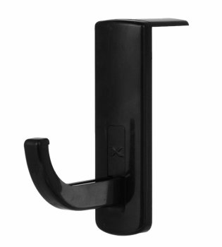 Universal headphone holder for monitor, plastic, black