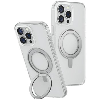 Uniq Swivix 360 Rotating Kickstand Phone Case Cover iPhone 16 Pro Max - Clear