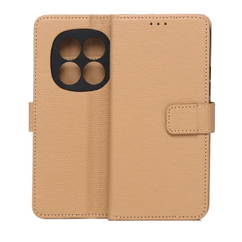 Smart Triangle Wallet Case for Xiaomi Redmi Note 15 Pro 5G, Brown