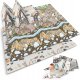 Nukido NK-340 Double-sided Foldable XPE Foam Play Mat Pad Rug for Kids, Earth-Train, 200x180cm