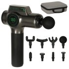 Masāžas pistole 8in1 ķermeņa un muguras masieris ar LED displeju