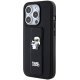 Karl Lagerfeld iPhone 14 Pro Case Gripstand Saffiano Karl&Choupette, Black