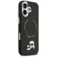 Karl Lagerfeld iPhone 17 Case MagSafe PU Karl & Choupette Pins, Black
