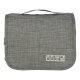 Hanging Travel Toiletry Bag Foldable Cosmetics Organizer, Grey