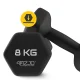 4Fizjo Classic Cast Iron Dumbbells 2 x 8 kg, Black