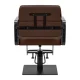 Hairdressing Chair Gabbiano Porto Chocolate with Black Base