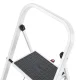 Hailo K40 3-Step Folding Step Ladder, White / Black