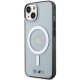 BMW Silver Ring MagSafe vāciņš Apple iPhone 15 / 14 / 13 - Caurspīdīgs