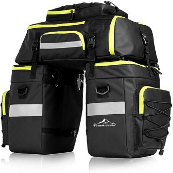 Waterproof Bike Pannier Rear Rack Bag 2-in-1 53L