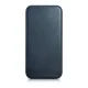 iCarer Oil Wax Leather Folio Case for iPhone 14 Plus with MagSafe, Blue (AKI14220707-BU)
