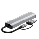 Tech-Protect HB03 5in1 USB-C & USB-A Hub Adapter with RJ45 - Gray