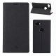 Google Pixel 3a VILI DMX Cross Texture Leather Wallet Cover Case, Black
