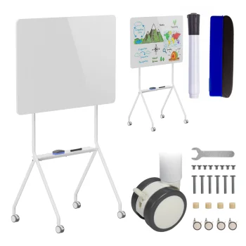 Ergo Office ER-306 Mobile Whiteboard, Single-Sided, 119x79 cm