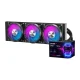 DarkFlash UV360 CPU Liquid Cooler, 360mm AIO, 6.67\" 2K OLED Display, ARGB, Black