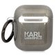 Karl Lagerfeld AirPods Case Glitter Karl&Choupette Black