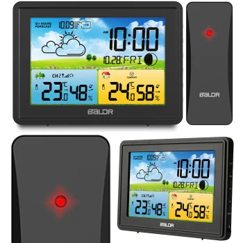 Baldr BD-908 Wireless Weather Station with Display, Black