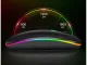 Slim Wireless Optical Mouse 2.4 GHz & Bluetooth for Laptop PC, black