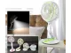 Wireless Foldable Desk Fan with LED Lamp, 5W, Green