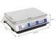 Electronic Retail Scale with Price Calculation, 40kg, White