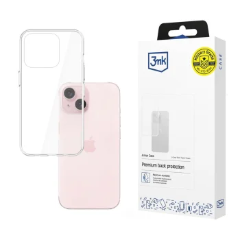 3Mk Protection Armor Case for Apple iPhone 15, Transparent