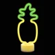 Forever Light LED Neon on Stand Pineapple, Orange/Green