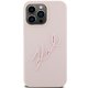 Apple iPhone 15 Pro Max 6.1\'\' Karl Lagerfeld Silicone Karl Script Cover Case, Pink