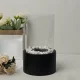 Freestanding Tabletop Bio Ethanol Fireplace Indoor Ventless, Black