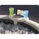 Intex SPA LED Cup Holder with Tablet / Phone Slot, Beige