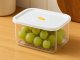 1000ml Airtight Food Container with Date, Kitchen Organizer, White