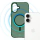 3mk Smoke MagCase for iPhone 16, MagSafe Compatible, Translucent Green
