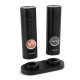 Huslog Electric Salt and Pepper Grinder Set USB C Rechargeable with Adjustable Coarseness