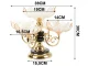 Two-Tier Rotating Serving Stand for Cakes, Fruits & Sweets, Transparent