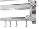 Hanging Bathroom Shelf with Towel Rails, Silver