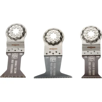 Fein E-Cut Combo Starlock Wood & Metal Plunge-Cut Saw Blade Set, 3-Piece