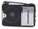 Portable Retro Radio FM AM SW, Black