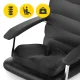4FIZJO PRO Orthopedic Seat Cushion with Memory Foam, 47 x 40 x 12.5 cm, Black