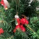 Wooden Christmas Tree Ornaments Set of 30, Red