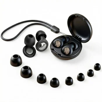 Tech-Protect QuietFit silicone earplugs with acoustic filter, black
