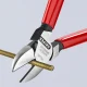 KNIPEX Diagonal Cutter 140 mm, Silver / Red